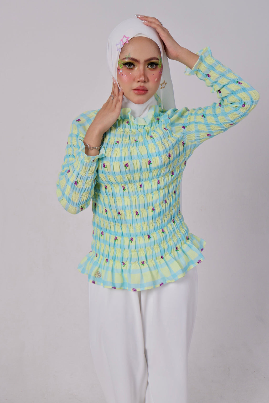 Tulip Linen Top in Yellow