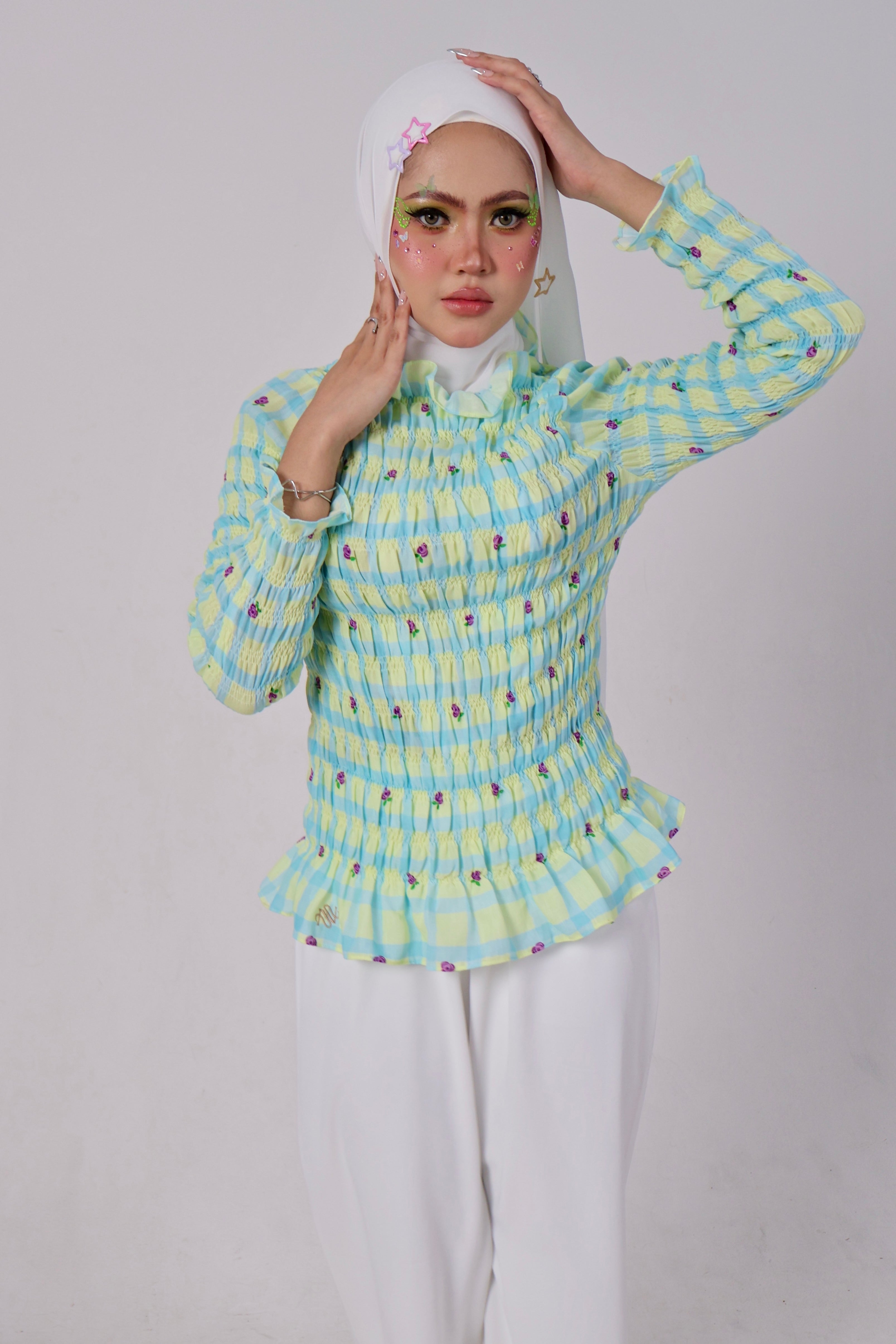 Tulip Linen Top in Yellow