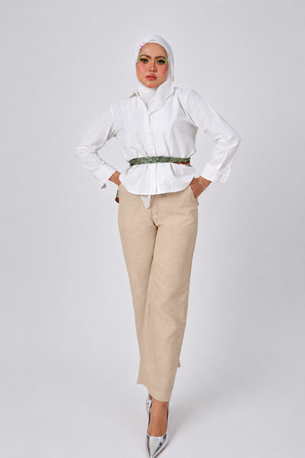 Lily Linen Pants in Sand