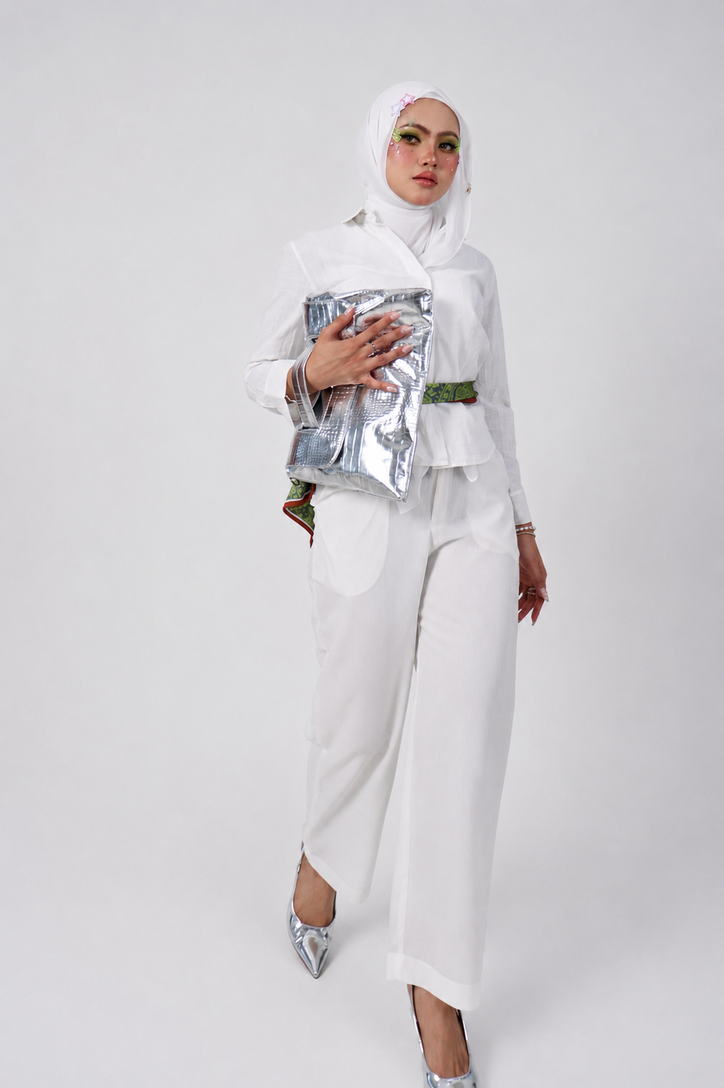 Lily Linen Pants in White