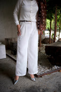 Lily Linen Pants in White