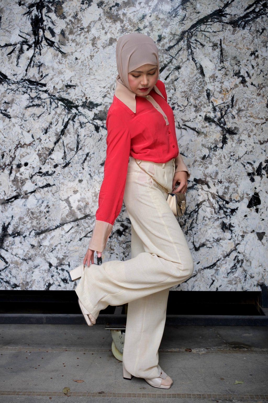 Lily Linen Pants in Sand